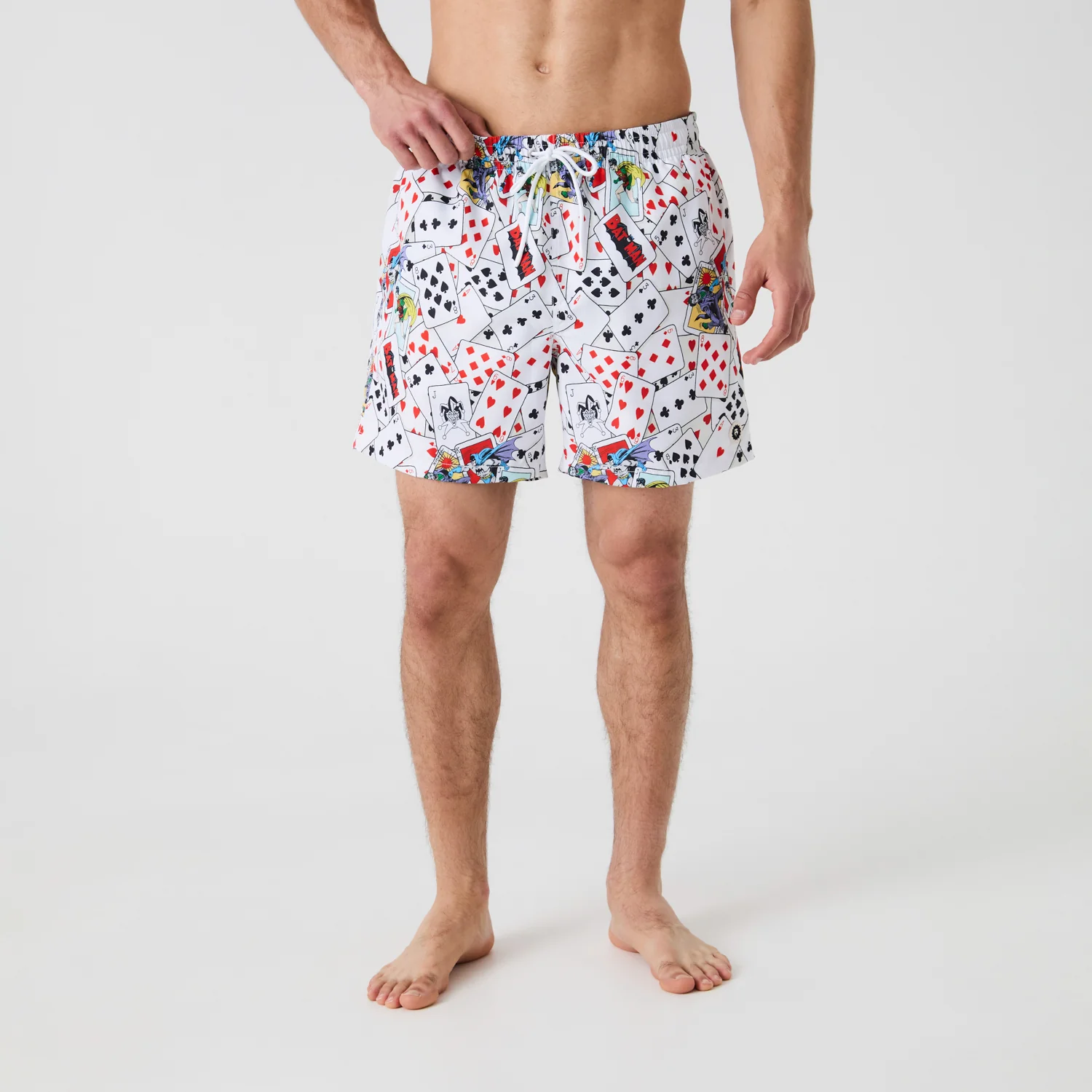 Batman vs Joker Showdown Swim Shorts - White - Image 3