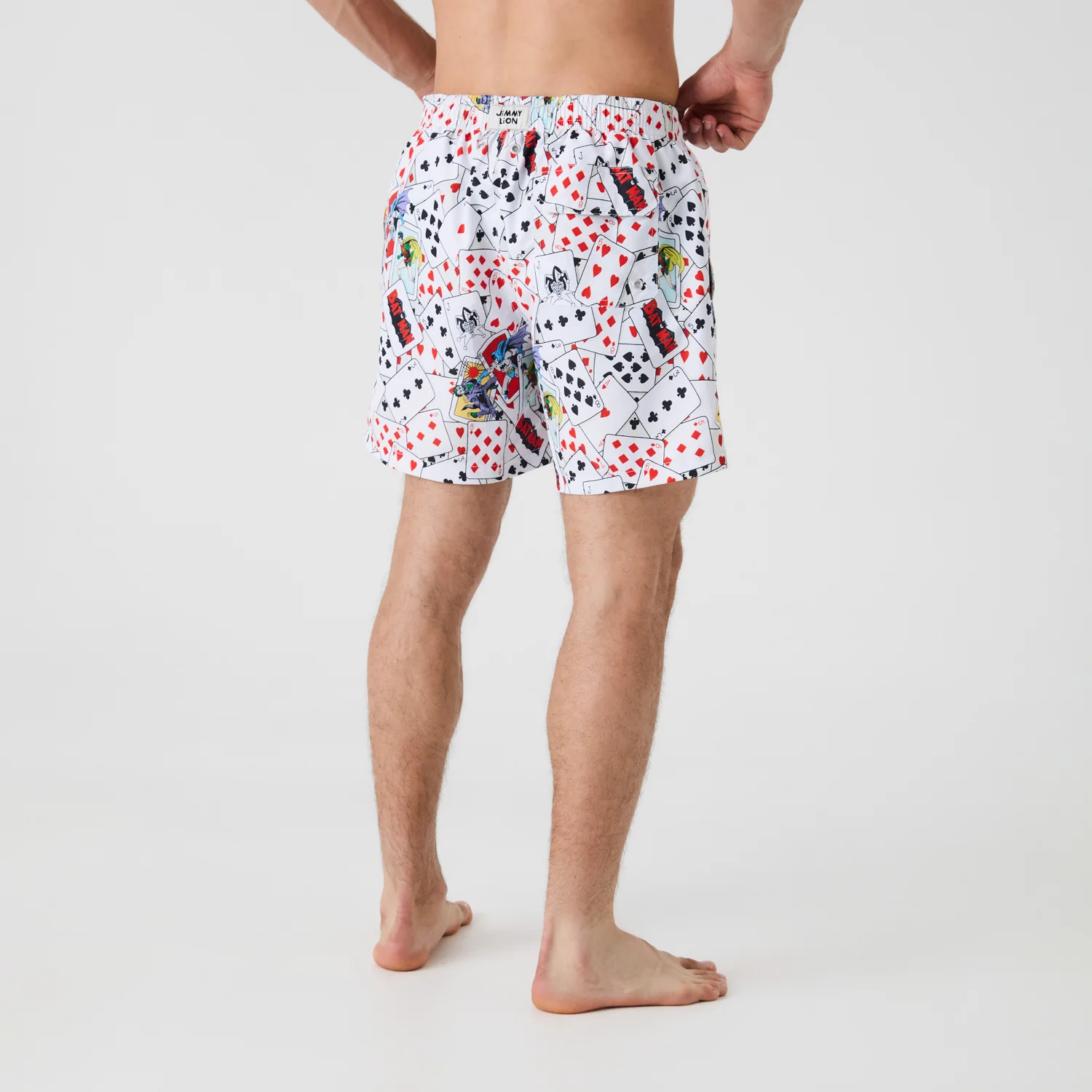 Batman vs Joker Showdown Swim Shorts - White - Image 4