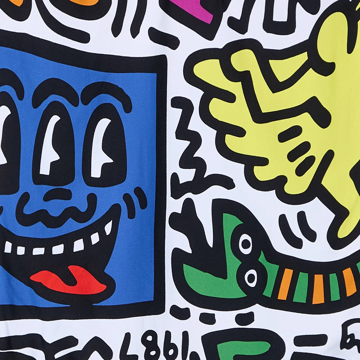Keith Haring Pop Shop Tokyo Swimsuit - White - Image 5