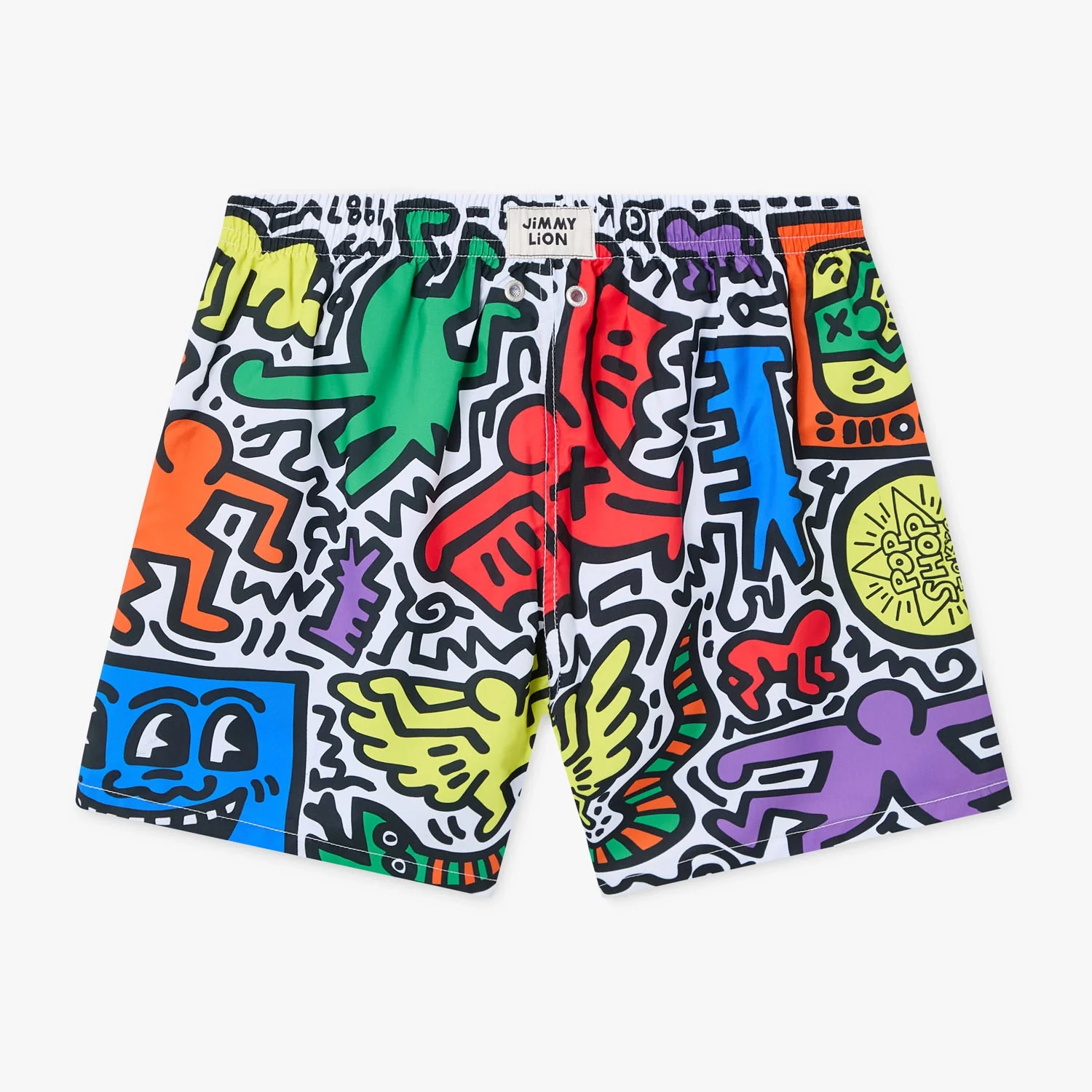 Keith Haring Pop Shop Tokyo Swim Shorts - White - Image 2