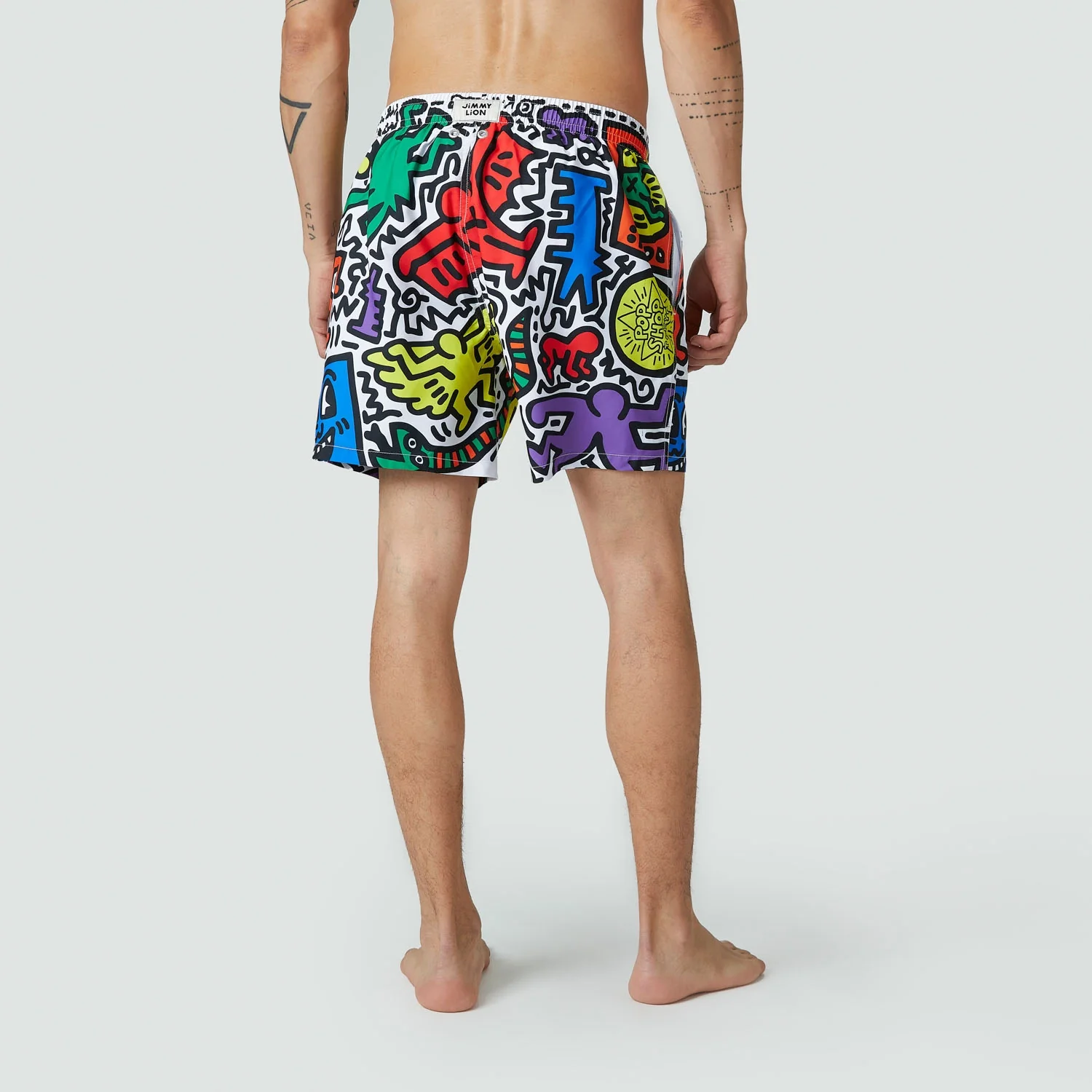Keith Haring Pop Shop Tokyo Swim Shorts - White - Image 4