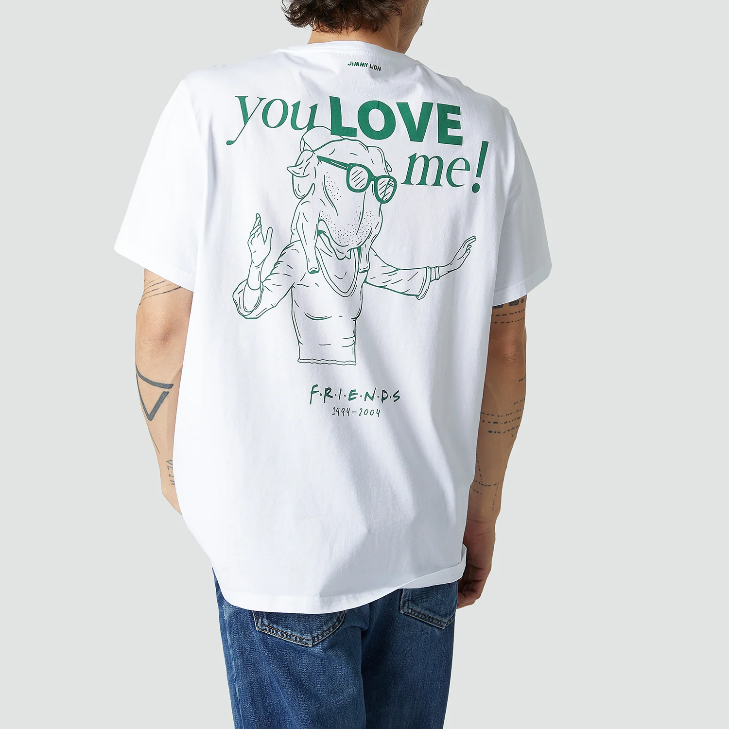 Friends You Love Me Tee - White - Image 3