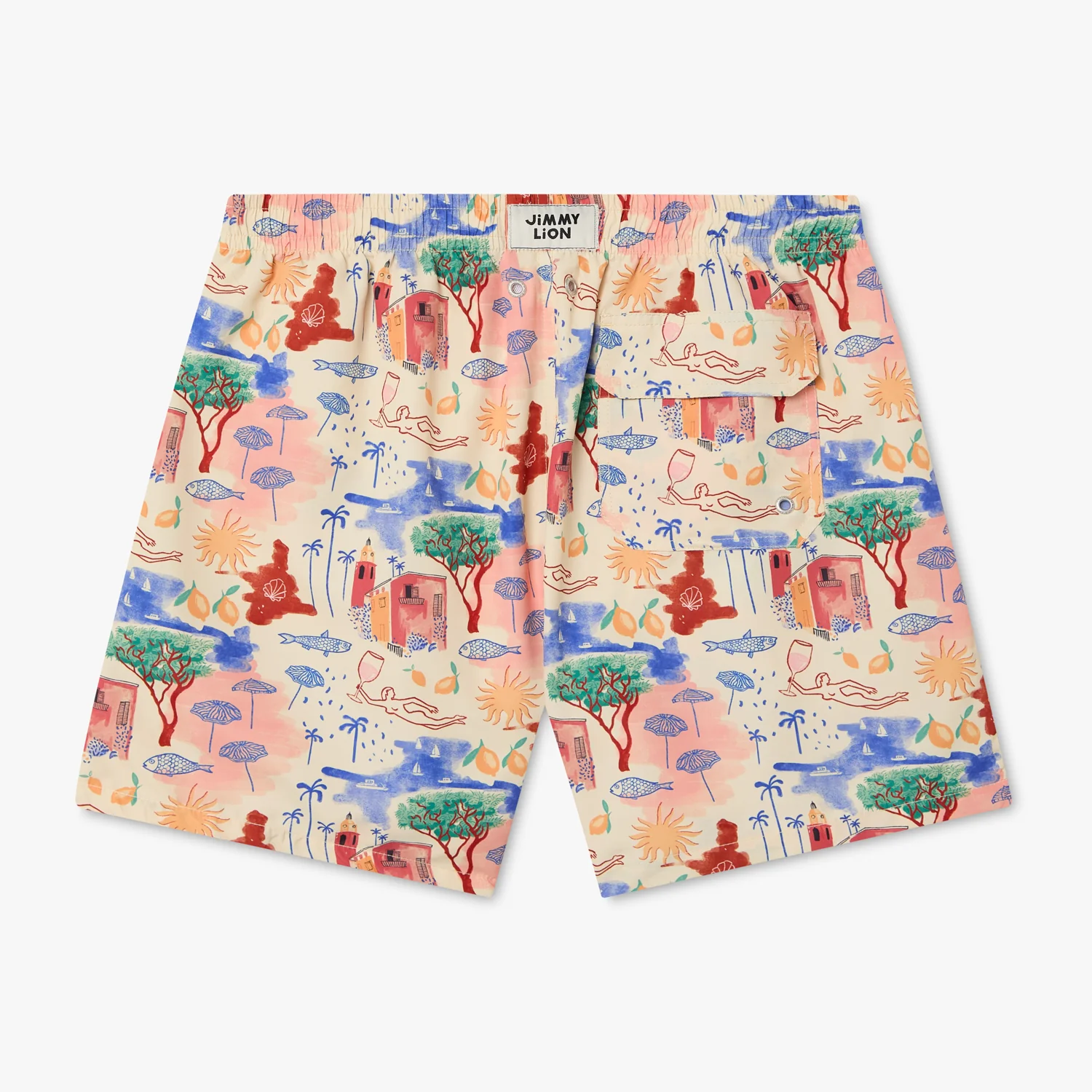 Golden Hour Swim Shorts - Cream White - Image 2