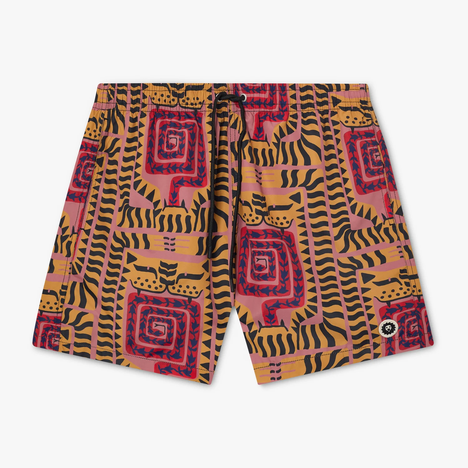 Joao Incerti Tigers Swim Shorts - Pink