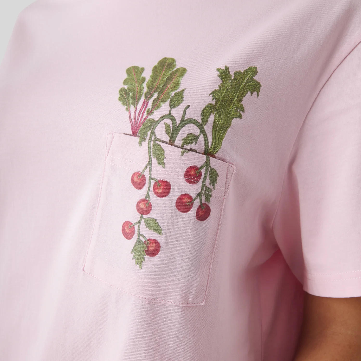 Radish Pocket Tee - Pink - Image 3