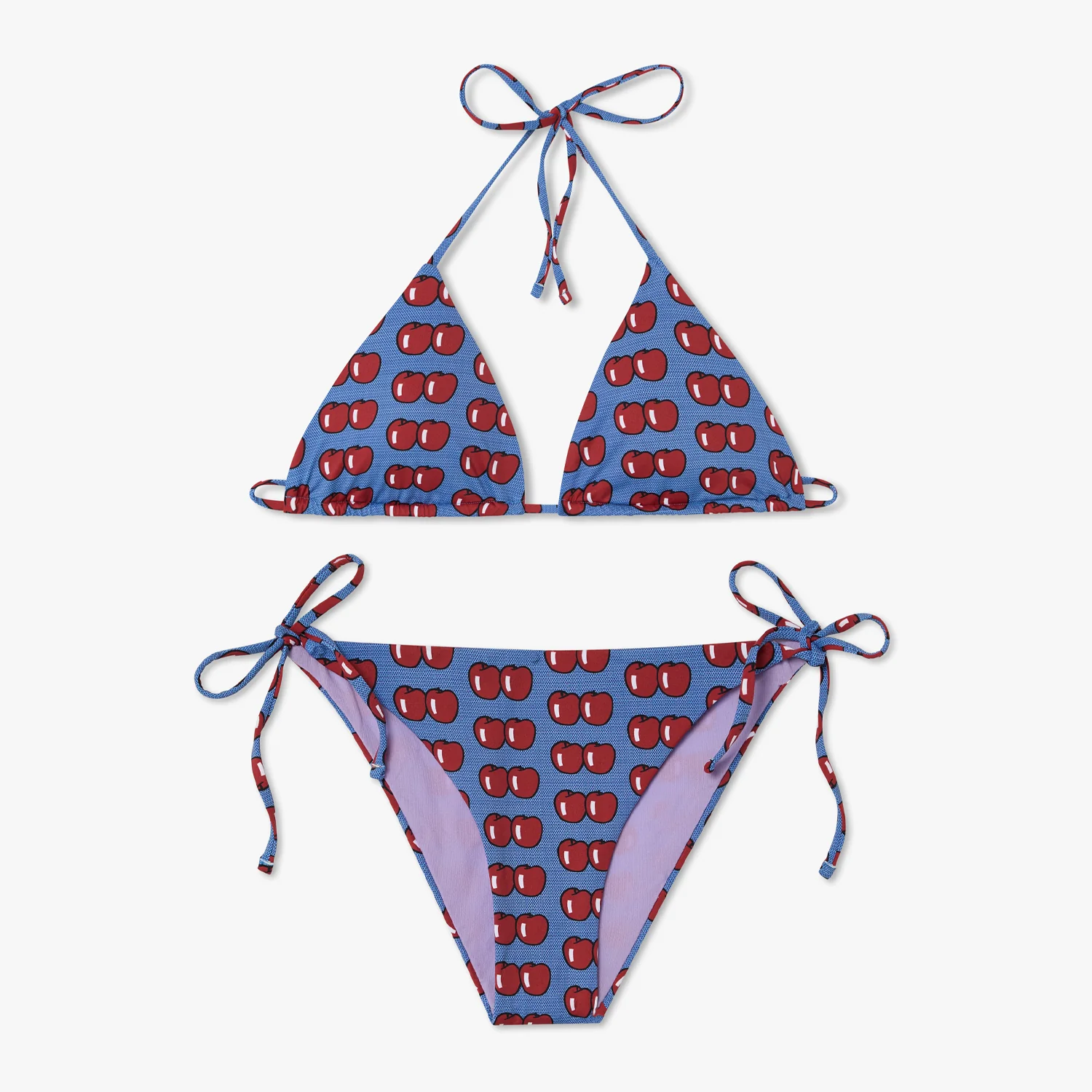 Roy Lichtenstein Two Apples Bikini Bottom - Blue - Image 4