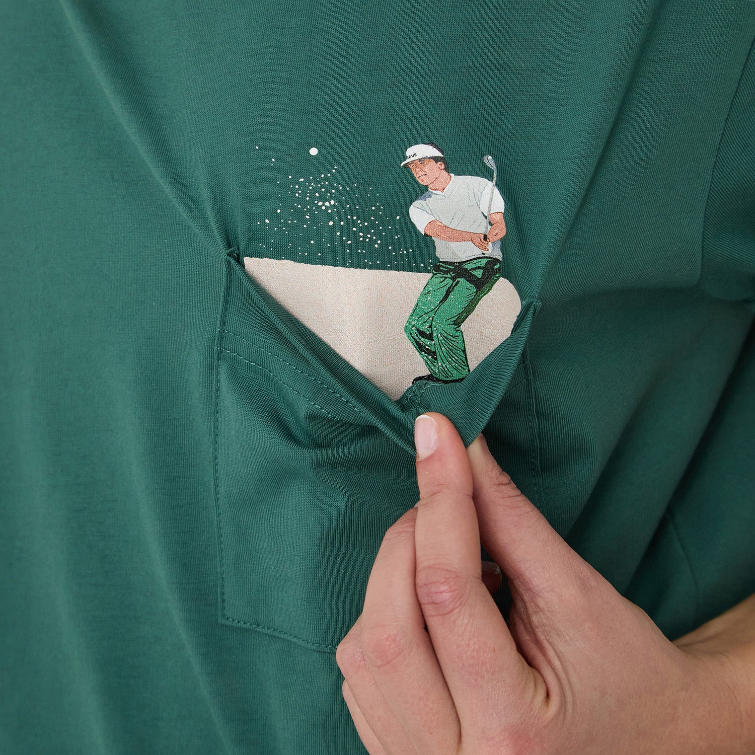 SEVE Bunker Pocket Tee - Green - Image 3