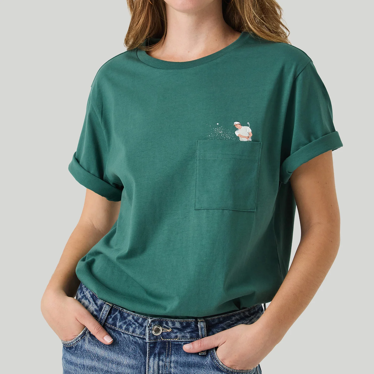 SEVE Bunker Pocket Tee - Green - Image 4