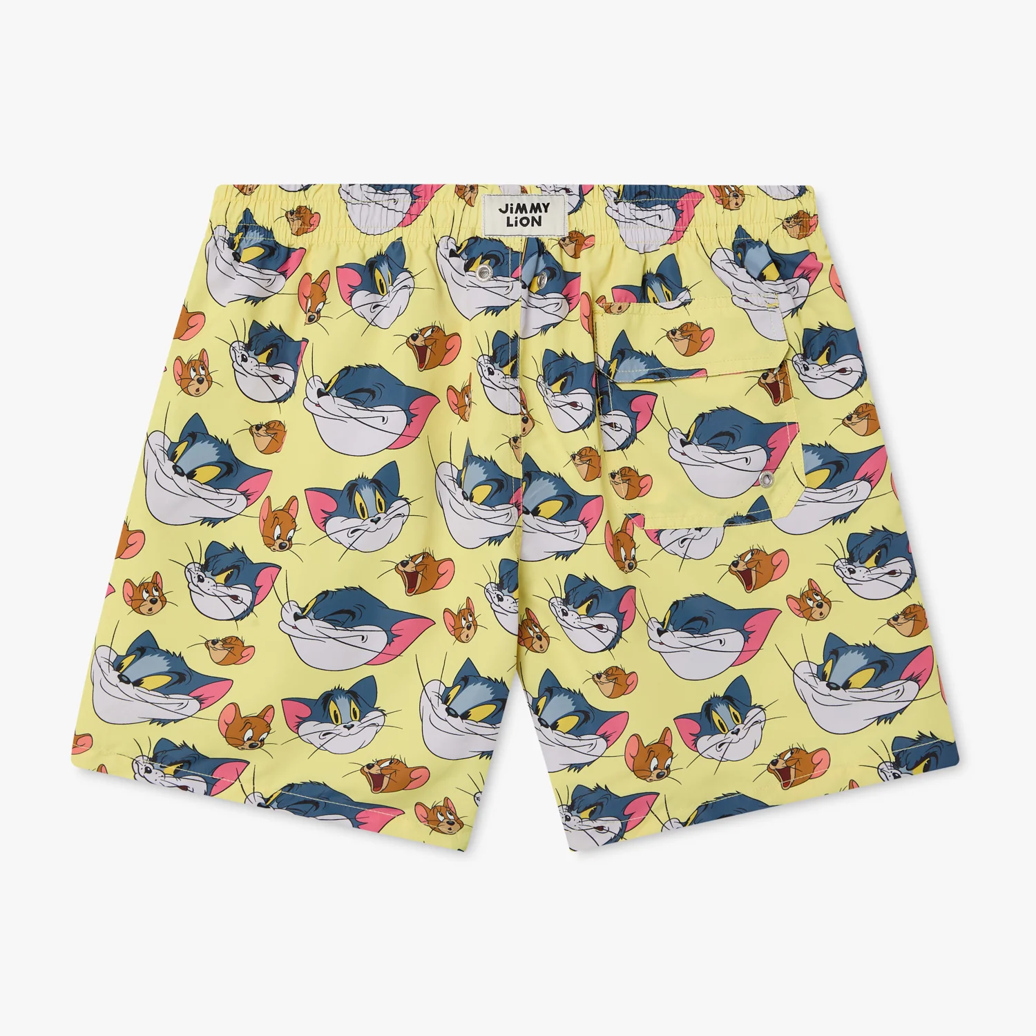 Tom and Jerry Vintage Swim Shorts - Yellow - Image 2